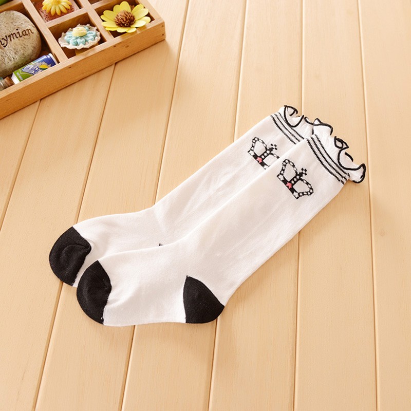 3 Pairs Kids Girls Boys Toddlers Girls Socks Knee High Long Soft Cotton Baby Socks Stripped Children Socks School Clothes