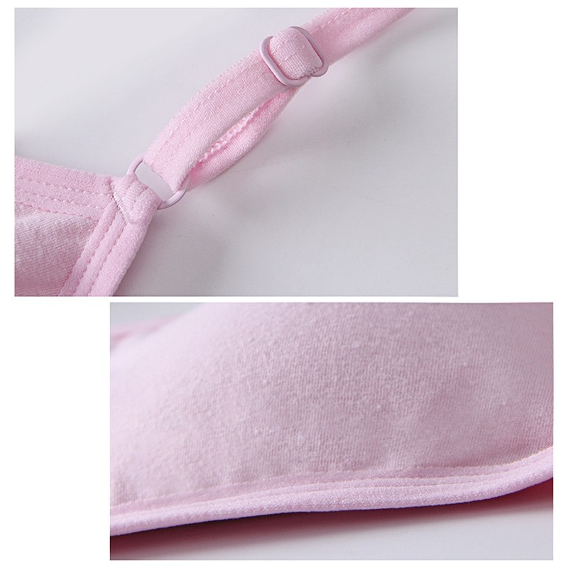 12-18Y Cotton Girls Bra Teenage Underwear Kids Sports Bra Adjustable Bra with Chest Pad Kids Seamless Bralette Puberty Clothes