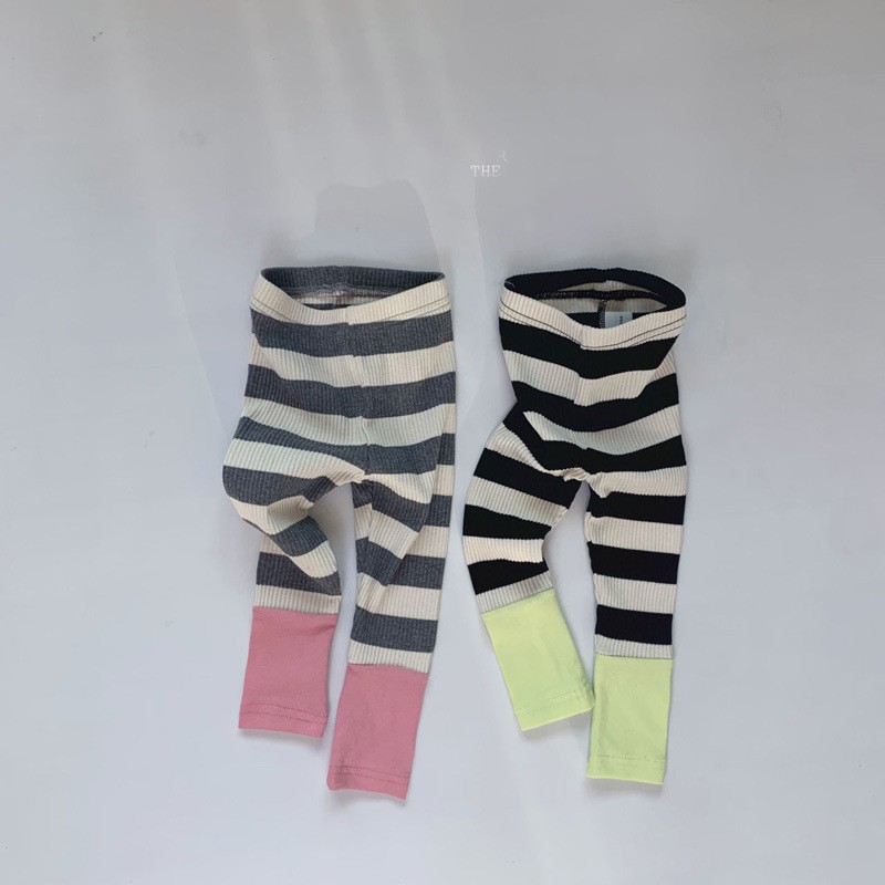 Kids Pants Cute Striped Leggings Cotton Breathable Elastic Boys and Girls New Collection Autumn Winter 2020