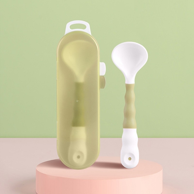 B2EB Baby Bendable Spoon Silicone Toddlers Feeding Training Spoon Tableware BPA Free Self Feeding Learning Spoon for Babies