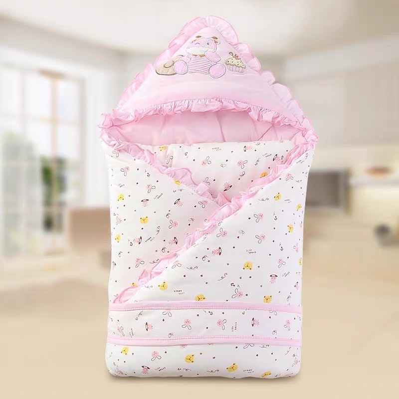 Autumn Winter Baby Sleeping Bag Cotton Envelope Blankets Cartoon Newborn Swaddle Wrap