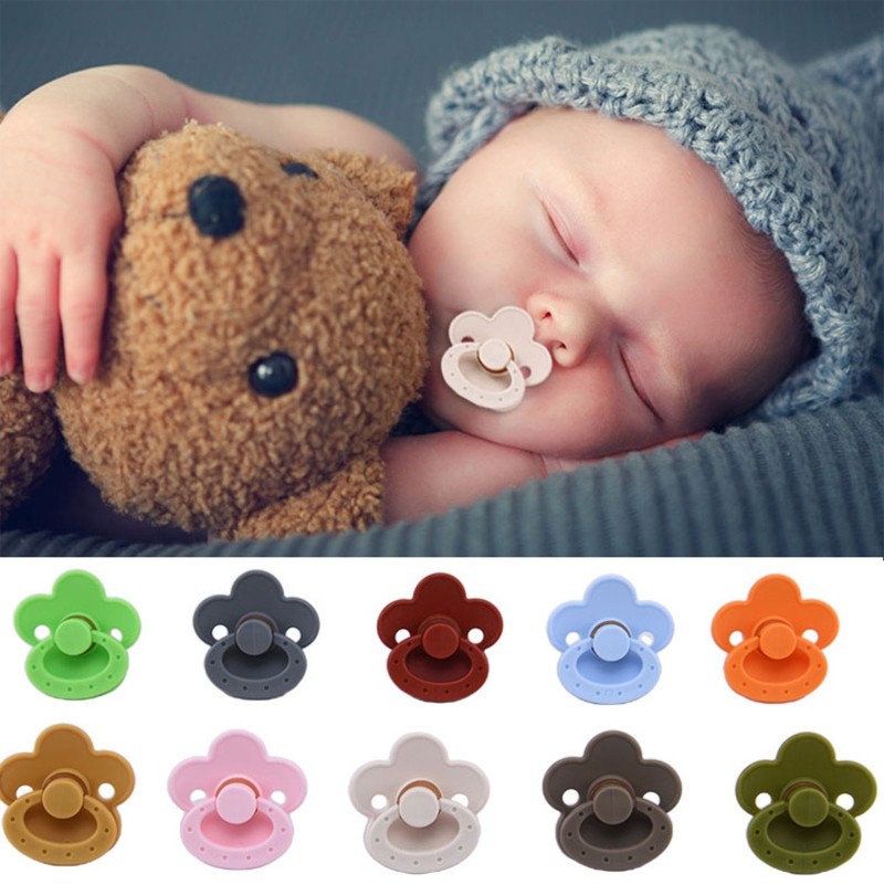 Baby Soft Silicone Pacifier Teether Soother Doll Nipple Newborn Infant Nursing Chew Oral Care Toys