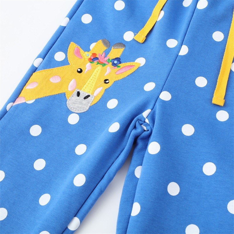 Giraffe Autumn Children Kids Boys Casual Pants Spring Cartoon Baby Toddler Kid Full Length Cotton Trousers