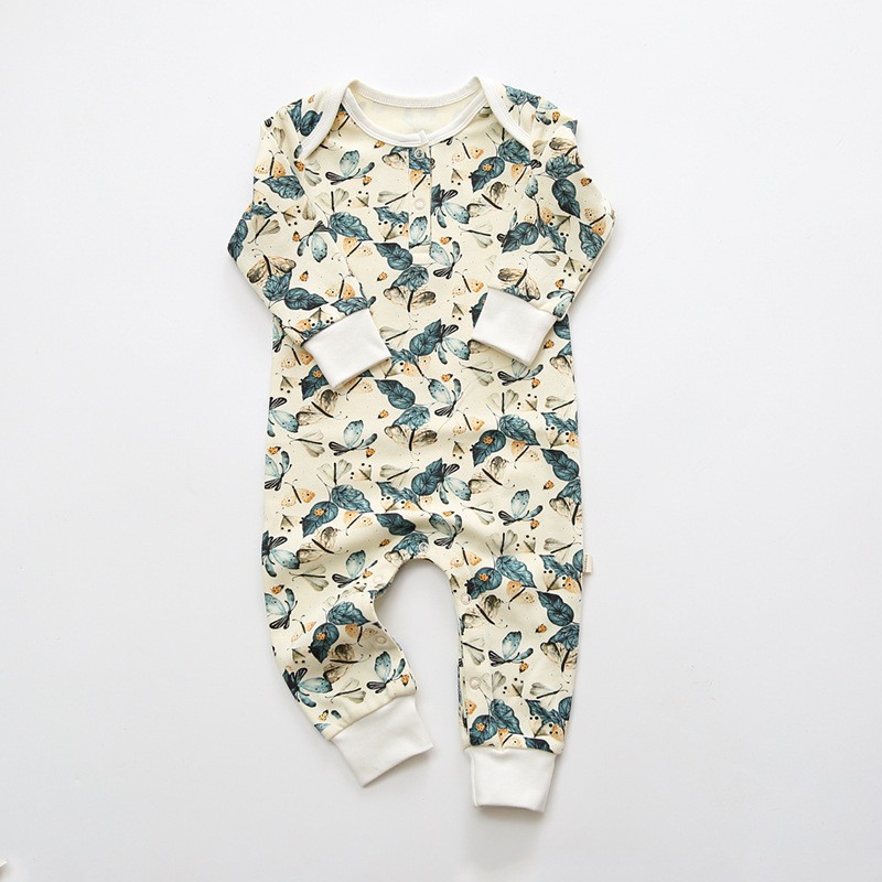 Yg 2022 Summer New Baby Tights Boy Baby Girl Clothes Baby Cotton Printed Jumpsuit 0-2 Years