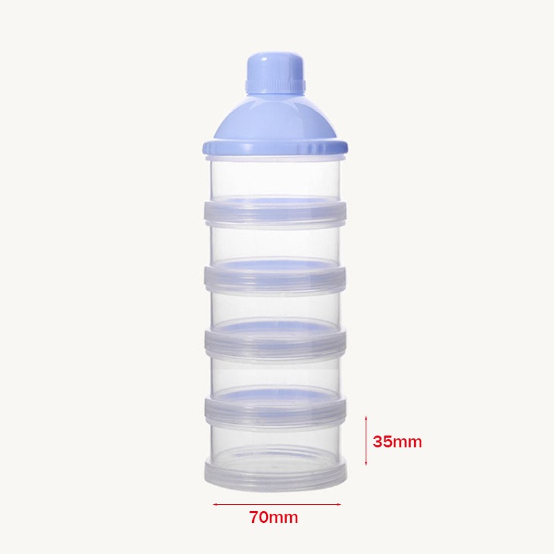 Portable Milk Powder Formula Dispenser Food Container Storage Feeding Boxes for Baby Kids Toddler 4/5 Grid Baby Food Storage Box