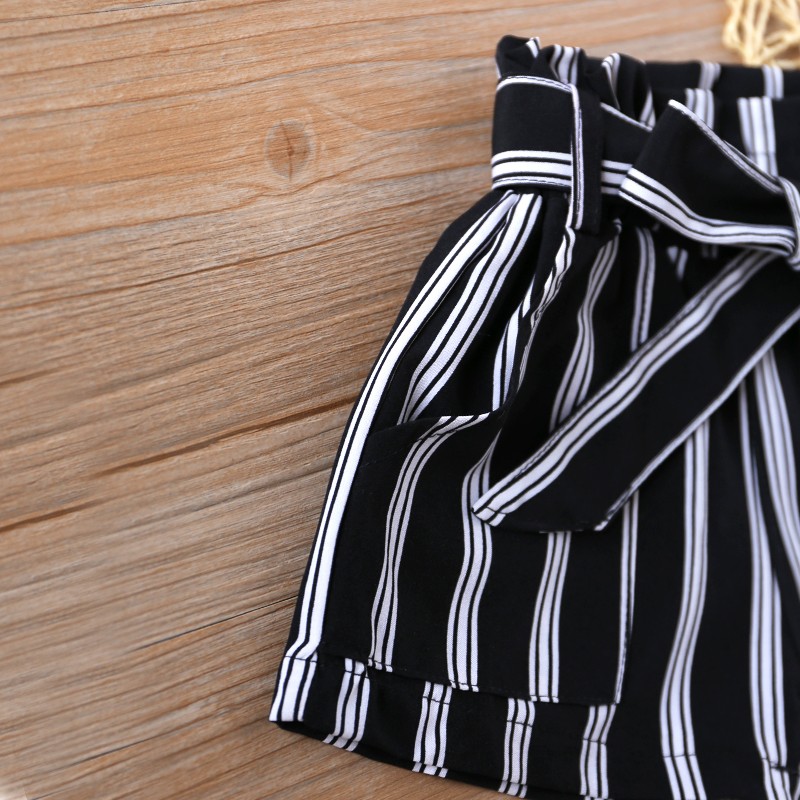 2021 new summer striped shorts casual children's clothing shorts for girls sports shorts kids clothing girl