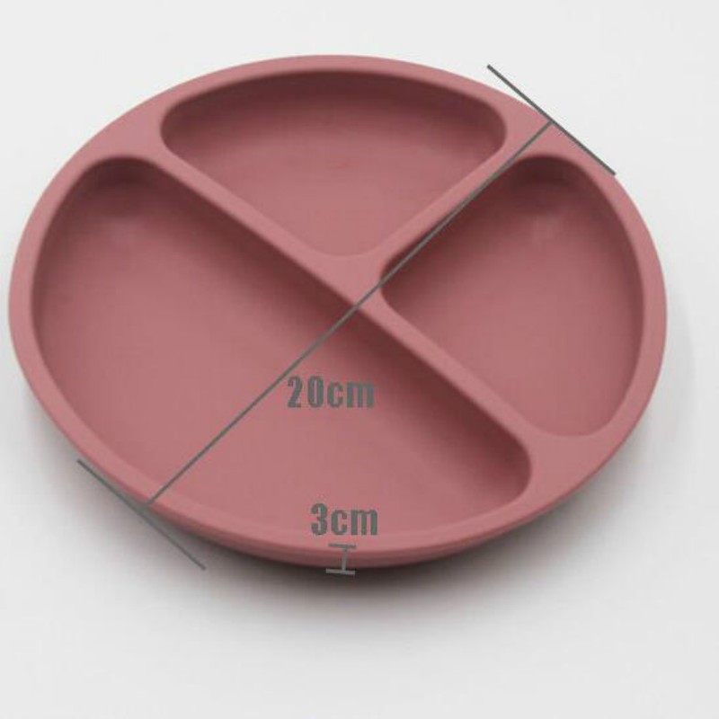 Baby Safe Silicone Food Solid Plate Cute Cartoon Children Dishes Suction Elm Training Tableware Kids Feeding Dishes