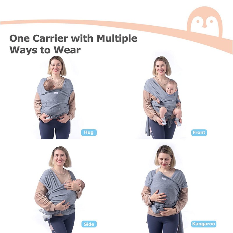 Baby Sling Loop Comfortable Carrier Wrap Summer Cotton Cross Simple Adjustable X-Shape Front Hold Type Baby Care GearBackpack