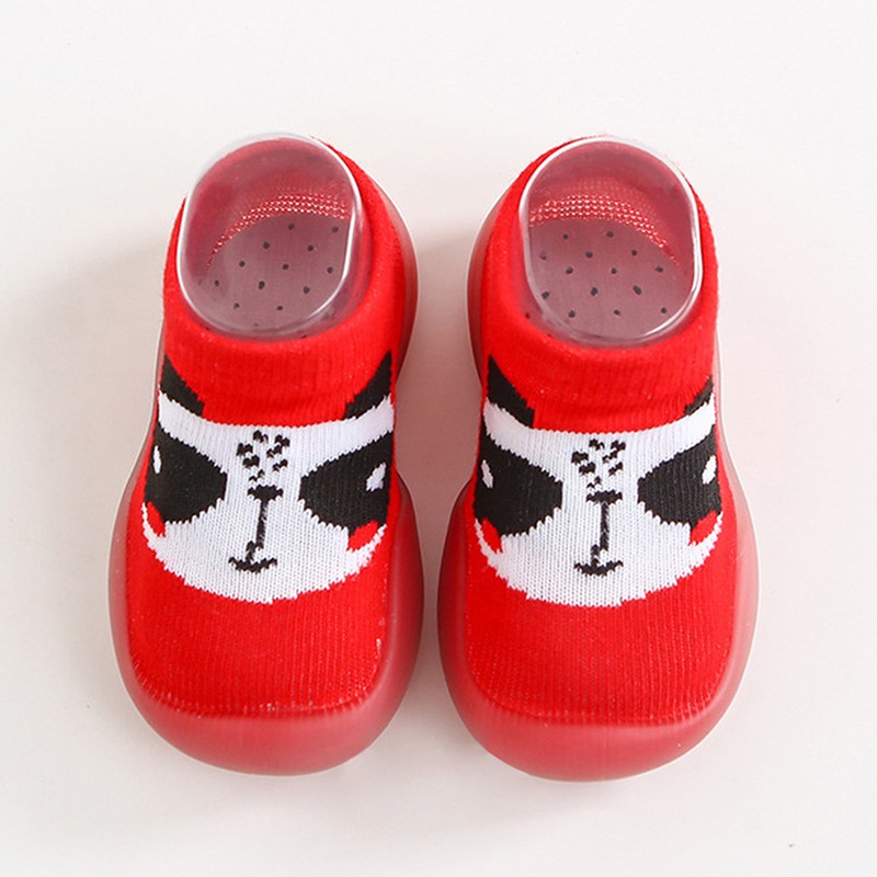 Unisex Baby Girls Boys Cute Cartoon Non-slip Cotton Toddler Floor Socks Animal Pattern First Walker Shoes For Newborns