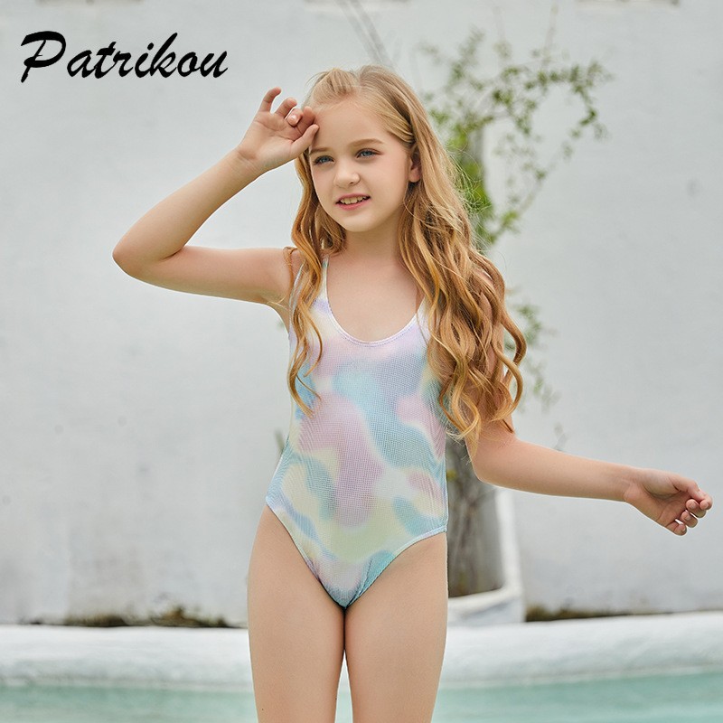 6-10 Years Summer Beach Toddler Girls One Piece Swimsuit Bathing Suit Sleeveless Kids Clothes Floral Bikini Bathing Suit