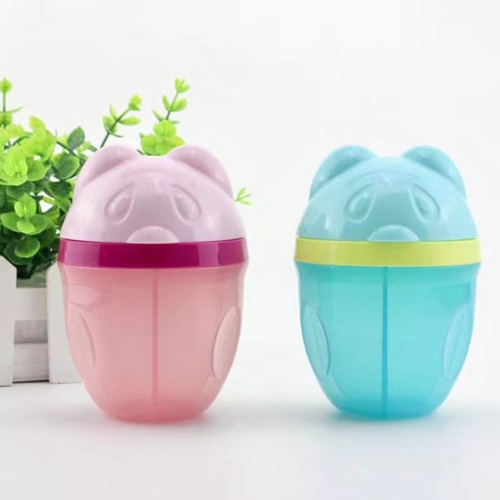 Portable Baby Food Storage Cartoon Bear Food Container Storage Milk Powder Formula Dispenser Leakproof Baby Feeding Box