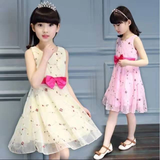 2022 Summer Children's Chiffon Dresses High Quality Lace Princess Dress Children Evening Wear Baby Girl Dress 4 6 8 9 10 12 Years