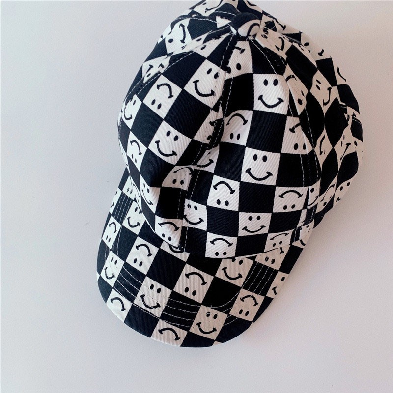 MILANCEL 2022 Spring New Kids Hat Smile Print Girls Peaked Cap Korean Casual Boys Hat Fashion Children Hat