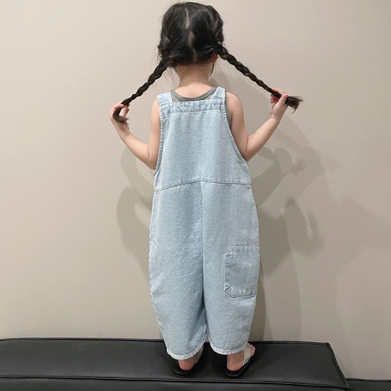 Kids Jeans Overalls for Girls Fashion Jeans Casual Rompers Denim Pants for Kids Clothes Children Teens Outwear Outfits