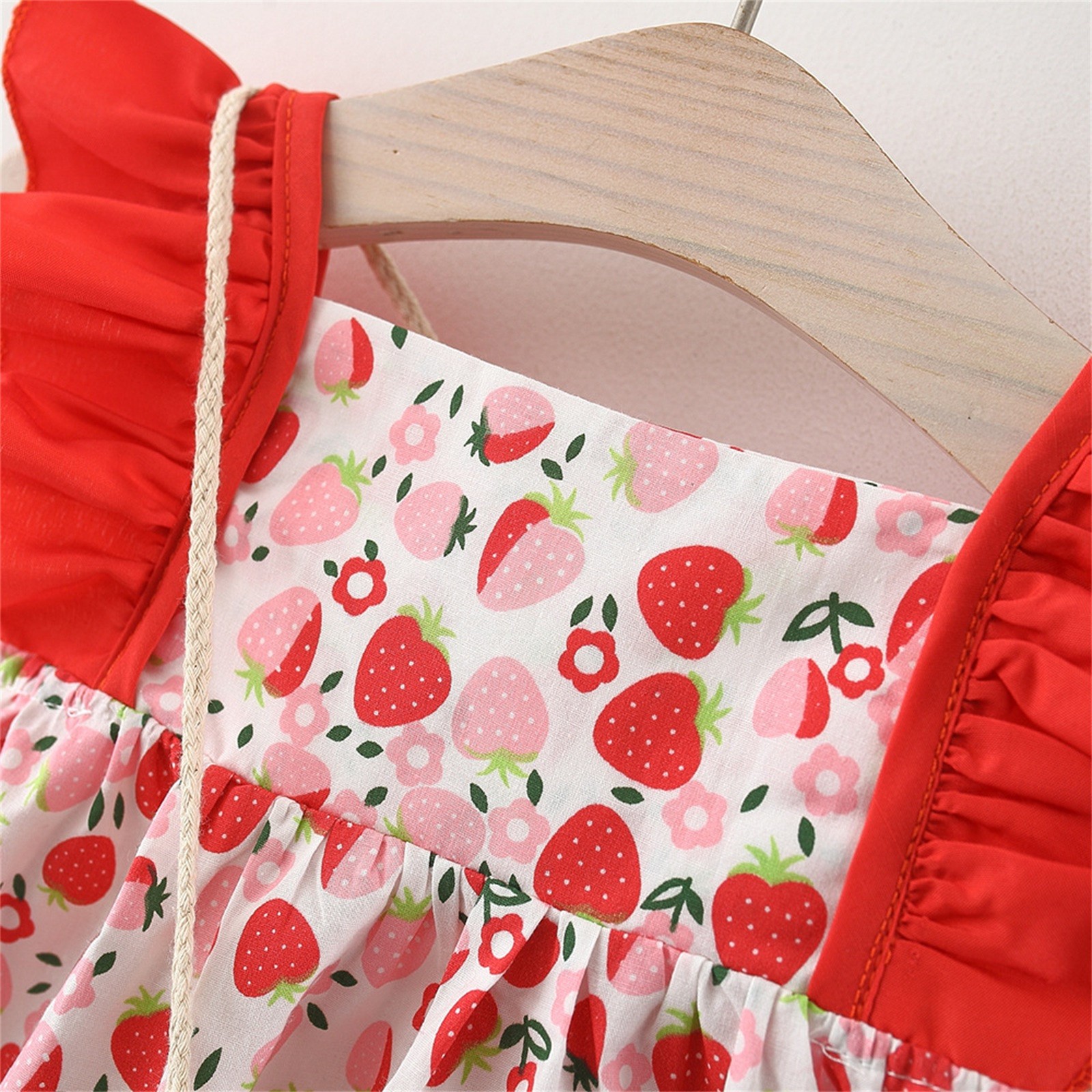 Summer Sleeveless Bowknot Dress Ruffles Floral Print Dress Bag Set Vacation Party Dress Toddler Infant Baby Girls Princess Dress