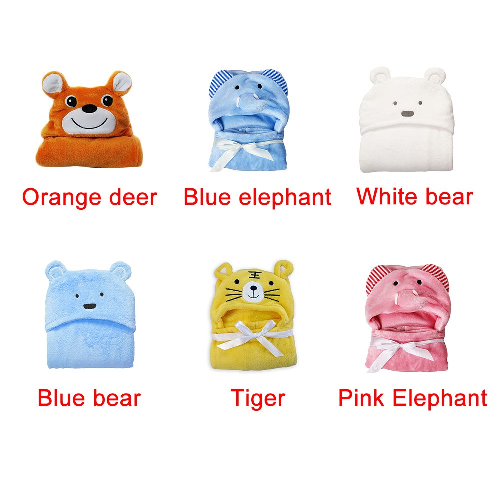 3D Baby Soft Blanket Hooded Animal Baby Bathrobe Soft Cartoon Baby Towel Personalized Kids Bath Robe Infant Towel