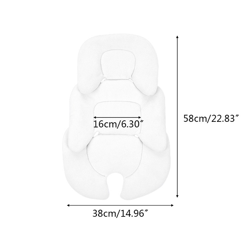 Baby Stroller Cushion Infant Car Seat Insert Head Body Support Pillow Stroller Thermal Mattress Mesh Breathable Liner Neck Mat QX2D