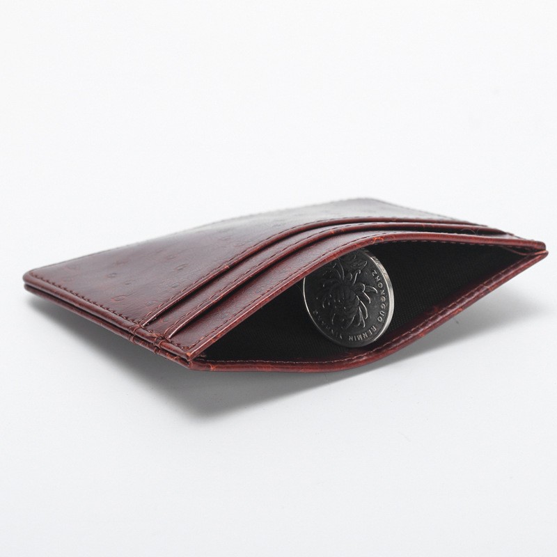 Fashion 5 Card Slots Card Holder PU Leather Slim Bank Credit ID Cards Mini Coin Holder Wallet Thin Business Travel Bag