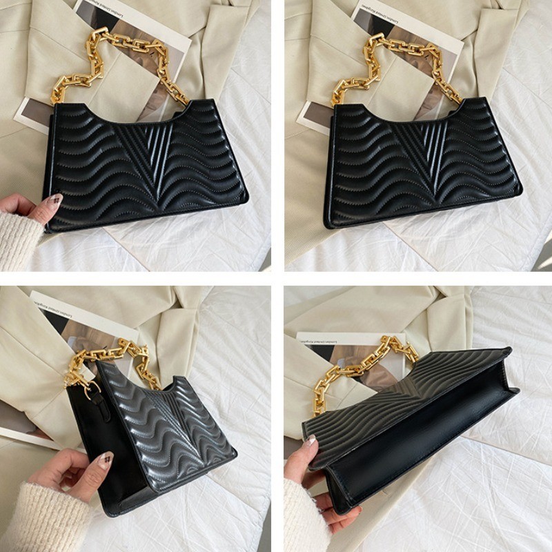 Fashion Rhombus Women's Bags New Trend PU Leather Shoulder Bag Luxury Texture Solid Color Zipper Handbags for Women 2022