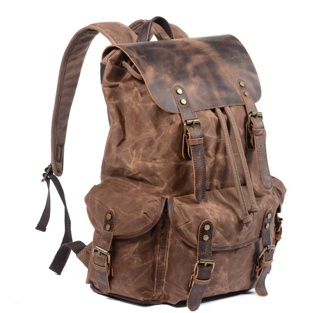 Vintage Backpack Women Canvas Large Capacity Travel Backpack Female Laptop Backpack Waterproof Backpack For Women