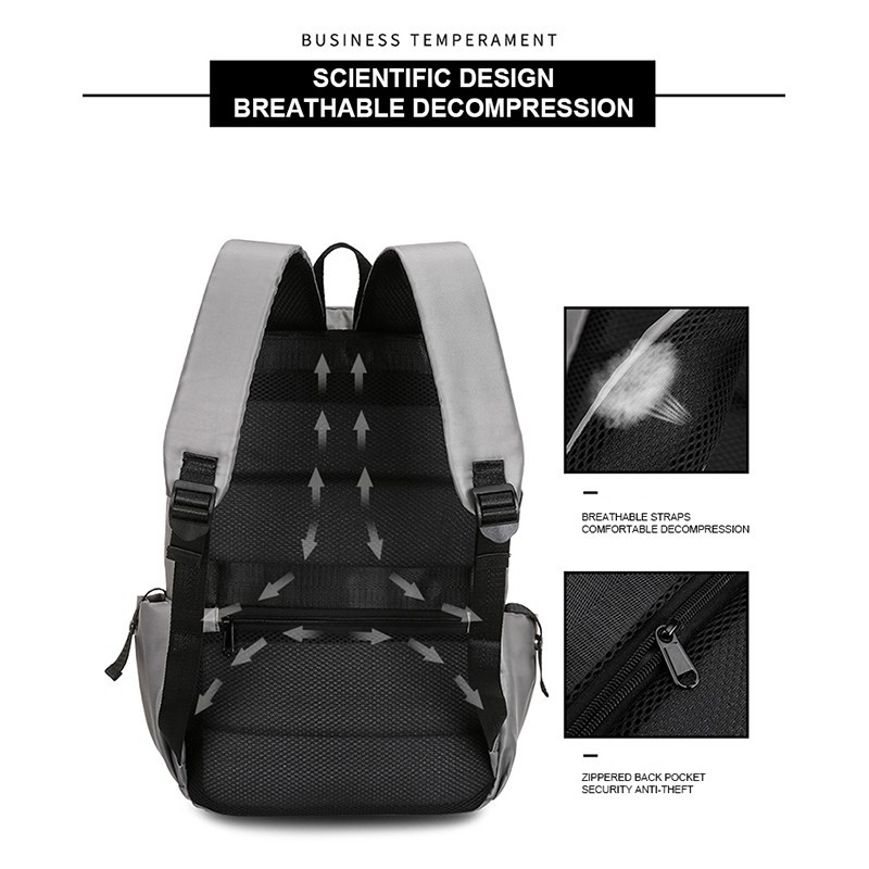 Waterproof Oxford Cloth Men Backpack Trendy Outdoor Business Backpacks Outdoor Travel Backpack Large Capacity Laptop Bags