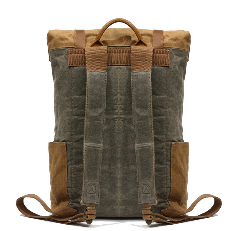 Backpack Men Casual Daypack Vintage Canvas Backpack School Boys Designer Waterproof Travel Bag Male Backpack Mochila