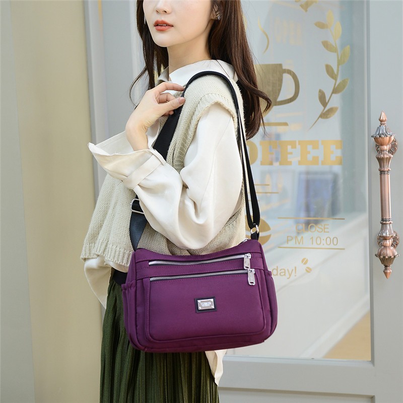 2021 Fashion Messenger Bag Women Shoulder Bag Nylon Canvas Handbag Large Capacity Small Fashion Women Crossbody Bag for Girl