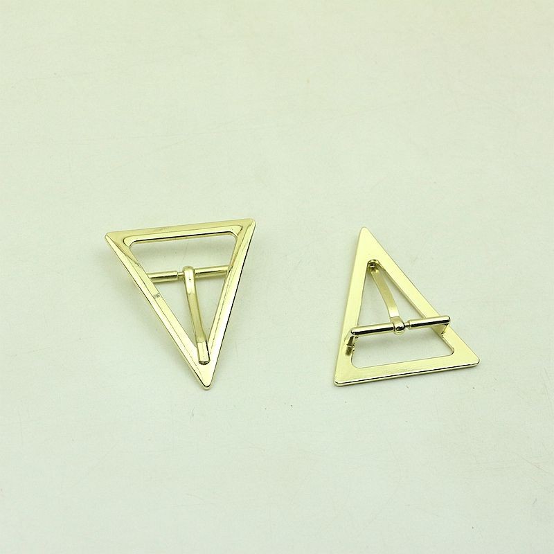 20pcs ID25mm Metal Flat Triangle Pin Buckles Strap Belt Adjust Adjuster Clasp Hook DIY Clothes Shoes Decoration Buckle