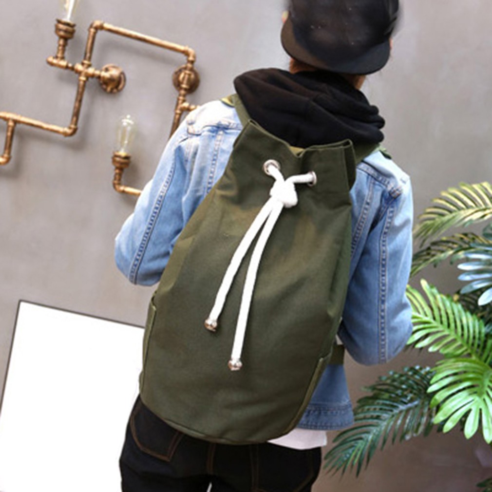 Drawstring Bag Sports Waterproof Pouch Backpack Pull Rope Canvas Gym Bag Mochila Bag High Quality Large Capacity Bags