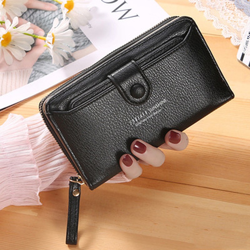 Brand Yellow Women Wallet Soft PU Leather Female Small Purse Hasp Card Holder Coin Short Wallets Slim Small Purse Zipper Keychain