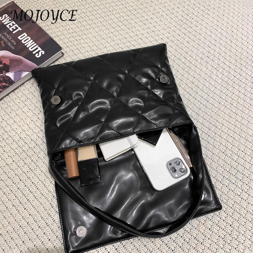 Fashion Women's Underarm Bag Diamond Lattice Leather Flap Shoulder Bag Summer Trend Exquisite Bag Casual Female Designer Bag