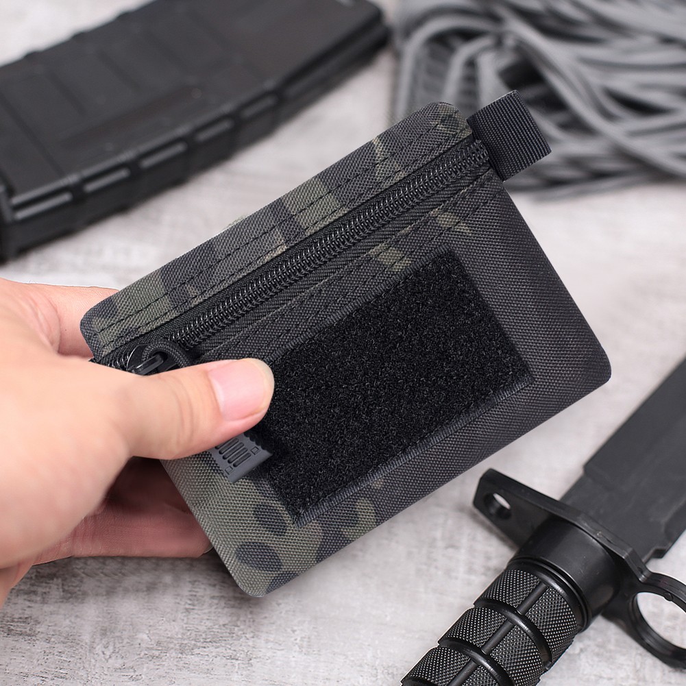 Nylon Outdoor EDC Mall Pouch Multifunctional Waterproof Mini Portable Travel EDC Tool Wallet Pocket Zipper Waist Bag