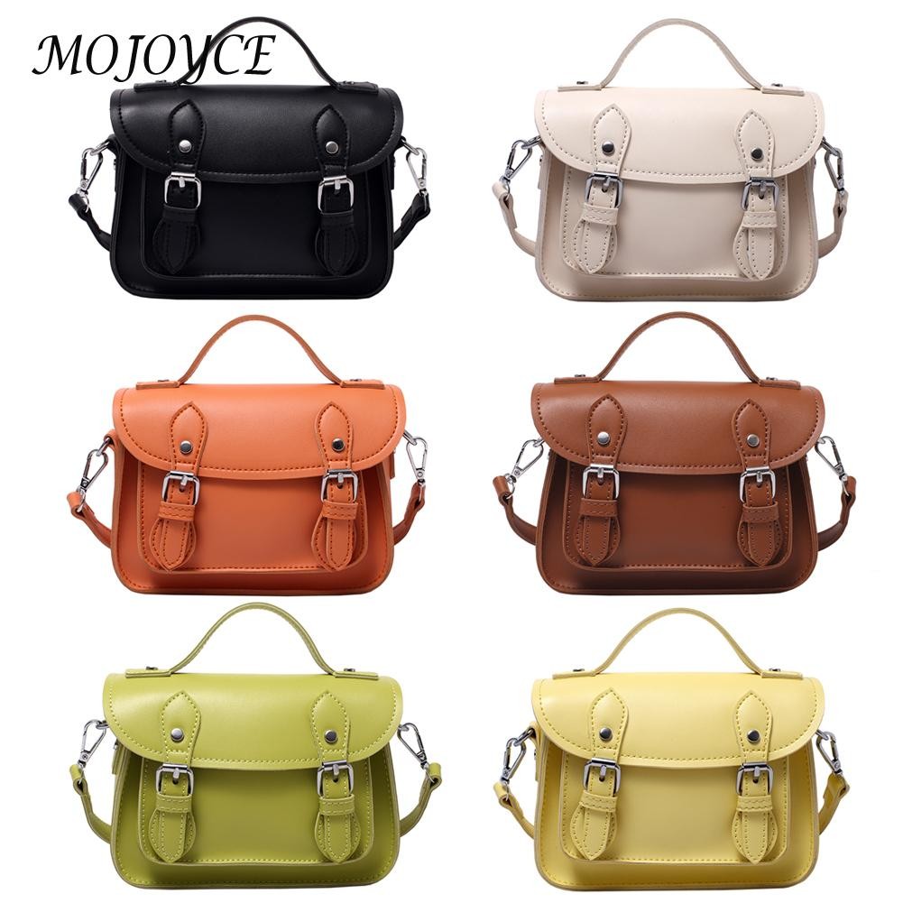 PU Leather Solid Color Flap Messenger Bag Design Lady Casual Flap Crossbody Bag For Women Christmas Gifts