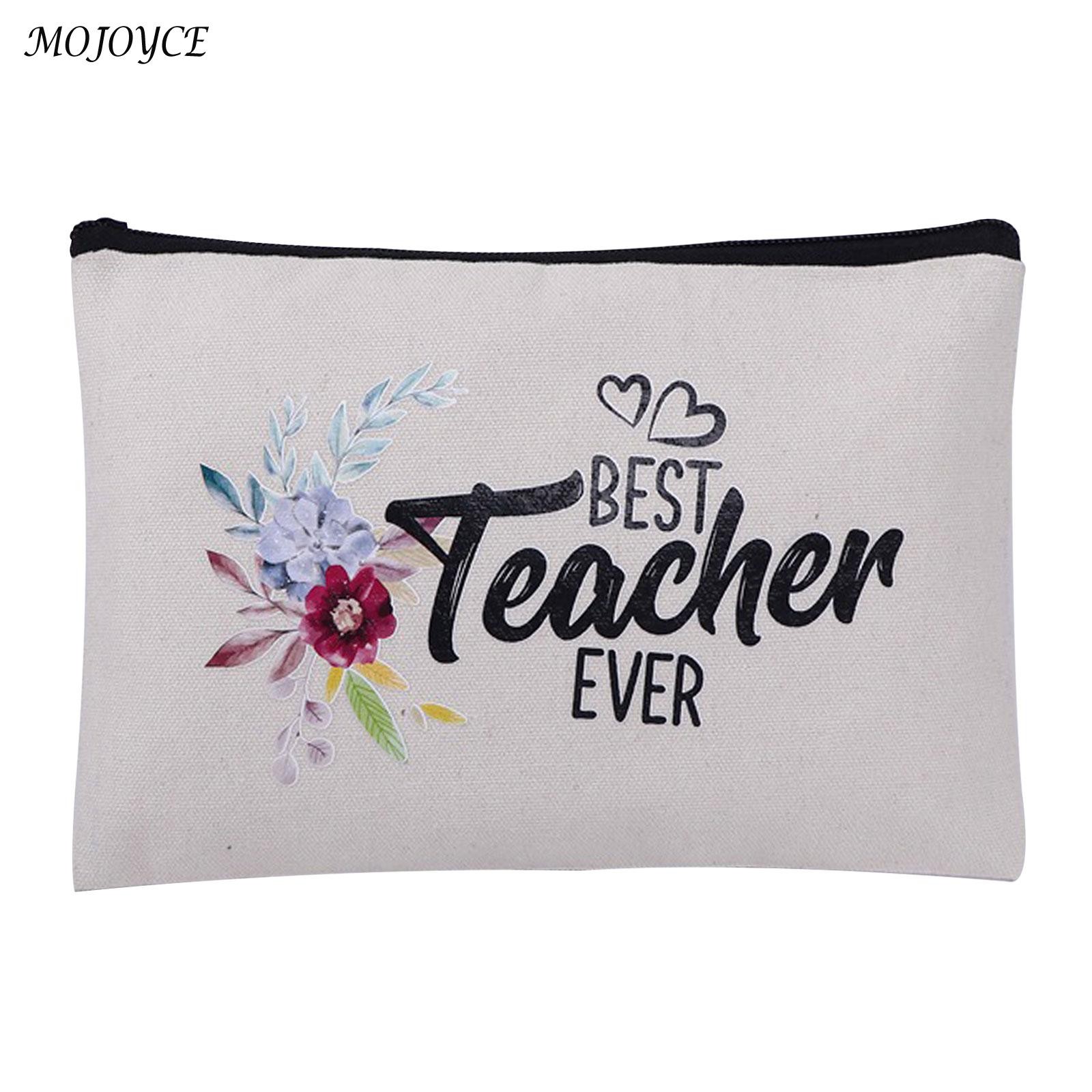 Female cosmetic Toiletry Bag Teacher Appreciation Gifts Teacher Makeup Bag Fashion Cosmetic Pouch Pencil Bag Printing Swanky Bag