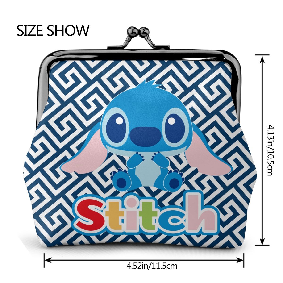 2022 Disney Stitch Female Small Wallet Luxury PU Wallet Coin Purses Women Girl Trend Card Holder Designer Clutch Bag Cartoon