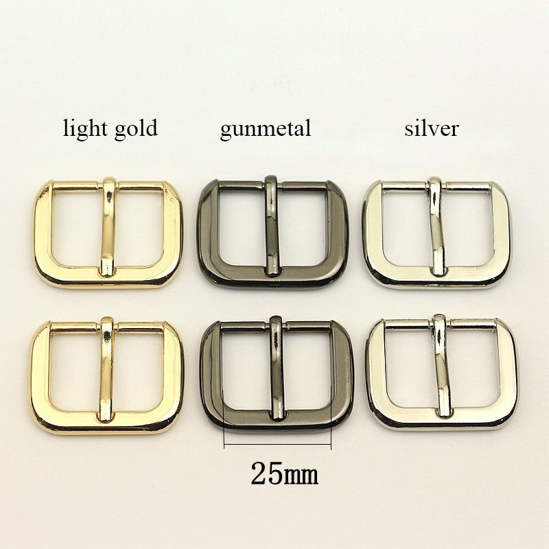 50pcs 12/16/19/25mm Metal Pin Bag Buckle Belt Adjustment Clasp DIY Luggage Strap Pin Hook Shoes Belt Buckles Accessory