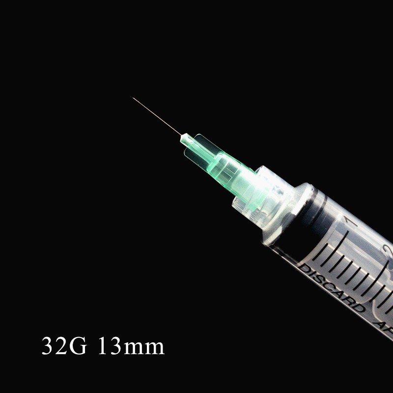 32g puncture needle transparent syringe injection glue clear tip cap for pharmaceutical injection needle 32g 4mm 13mm