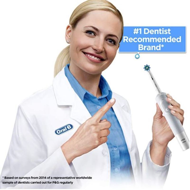 Original Oral-B Vitality 100 Rechargeable Electric Rotating Toothbrush 3in1 Charging Station Handle Ultrathin Brush Head