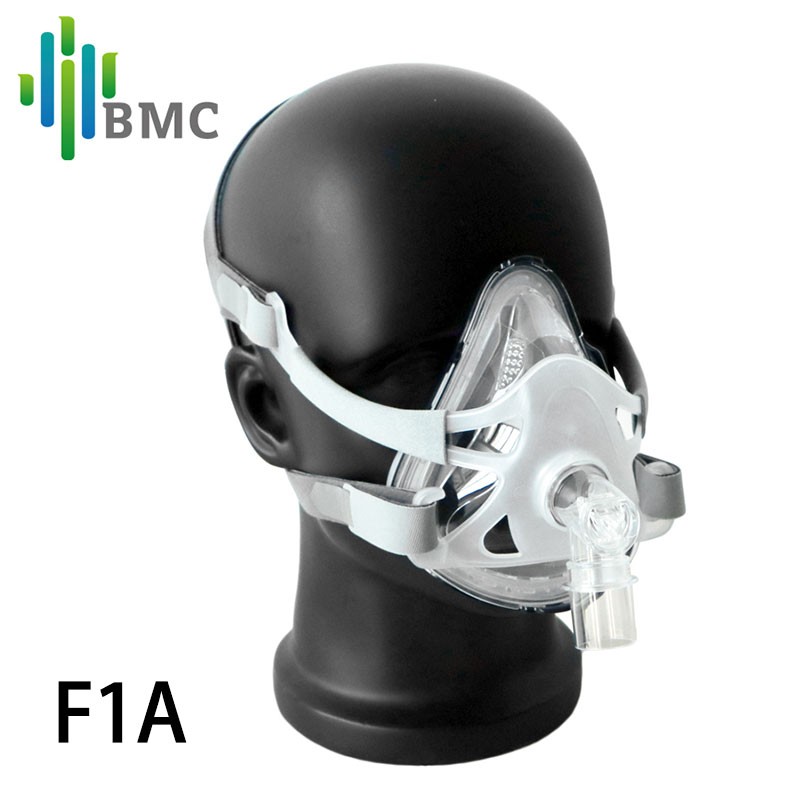 BMC FM1/FM2/F1A/F1B/F4 Full Face Snoring Mask Apply to CPAP BiPAP Medical Material Size S/M/L with Headwear Free Shipping