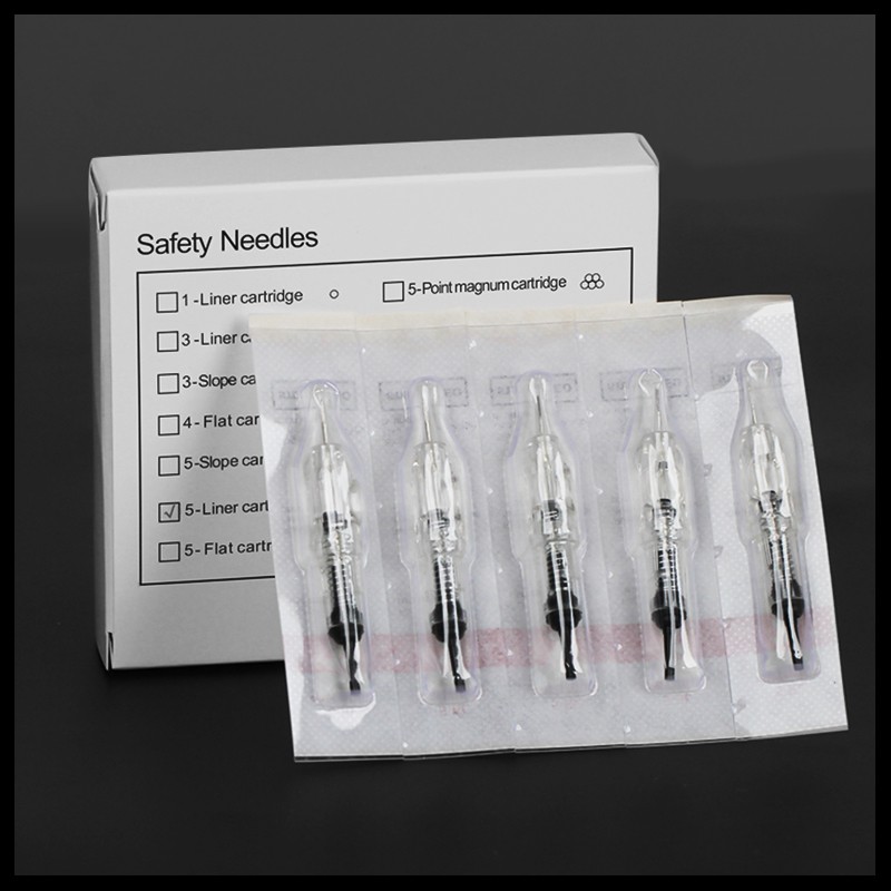 Disposable Eyebrow Tattoo Needles 1R 3R 5R 5F 7F Sterile Permanent Makeup Cartridge Needles Microblading