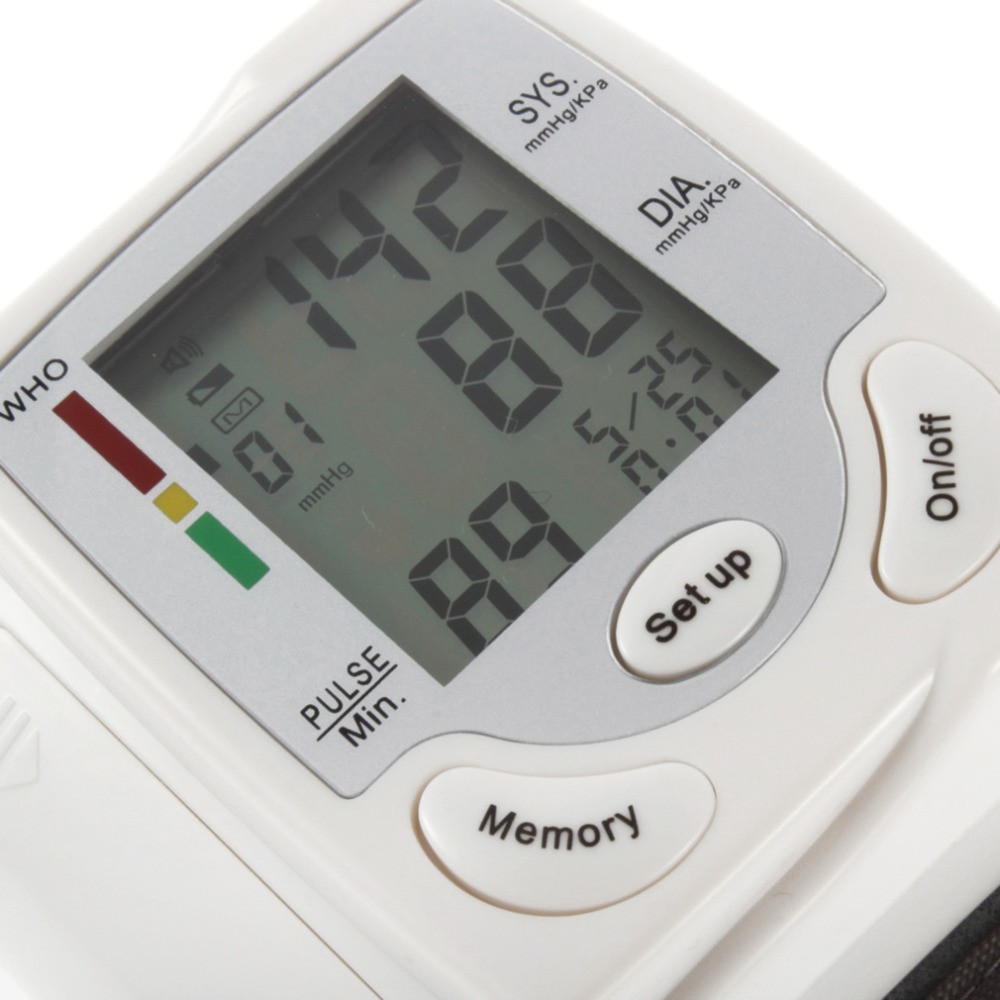 Wrist digital automatic sphygmomanometer, blood pressure monitor, heart rate, tonometer, sphygmomanometer