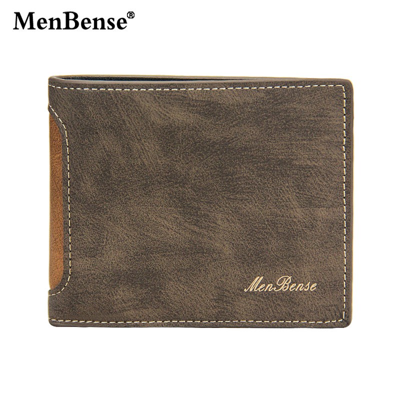 Men's Leather Wallet Business Foldable Luxury Wallet Billfold Slim Cowhide Credit Card Holder Insert Coin Purse 2022 Men