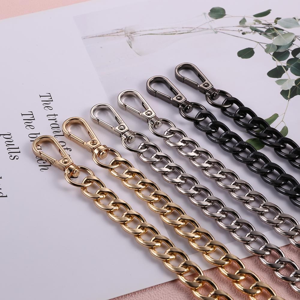 Chain Shoulder Crossbody Bag Metal Strap Handbag Chains Female Shoulder Bag Strap DIY Purse Handles Bag Accessories