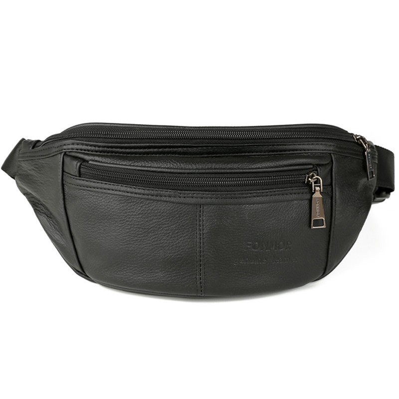 Men's Genuine Leather Fanny Pack, Men's Fanny Pack, Phone Bag, Men's Small Waist Bag