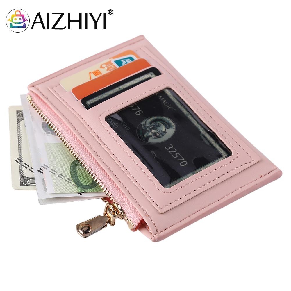 Fashion Women Cat Printing Credit Card ID Card Multi Slot Card Holder Ladies Casual PU Leather Small Coin Purse Wallet Case