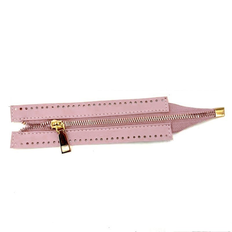 1PC Bag Accessories Custom DIY Zipper For Woven Bag Hardware Soild Zipper Sewing Accessory Useful Bag Zipper PU Leather