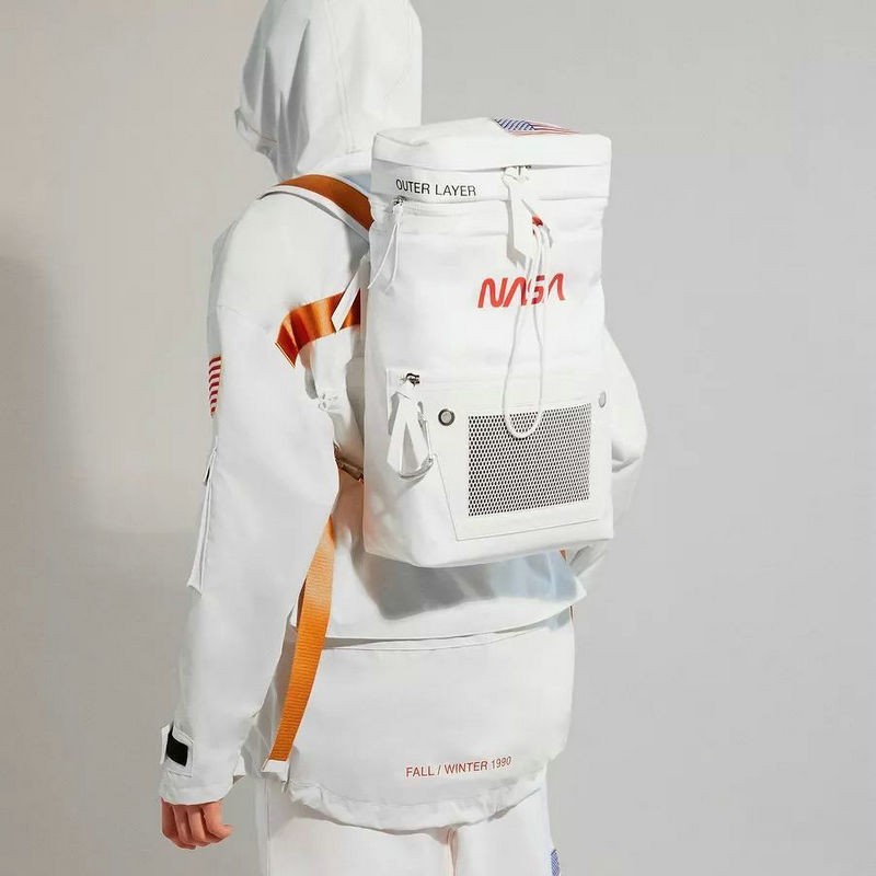 Astronaut backpack school bag waist bag male and female ins super fire must have large capacity backpack