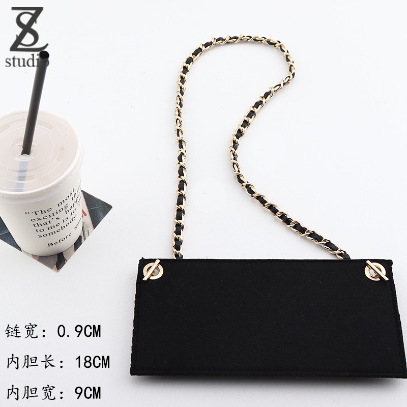 Xiaoxiang long wallet convertible metal chain with bag shoulder bag inner bag size length 18 width 9cm