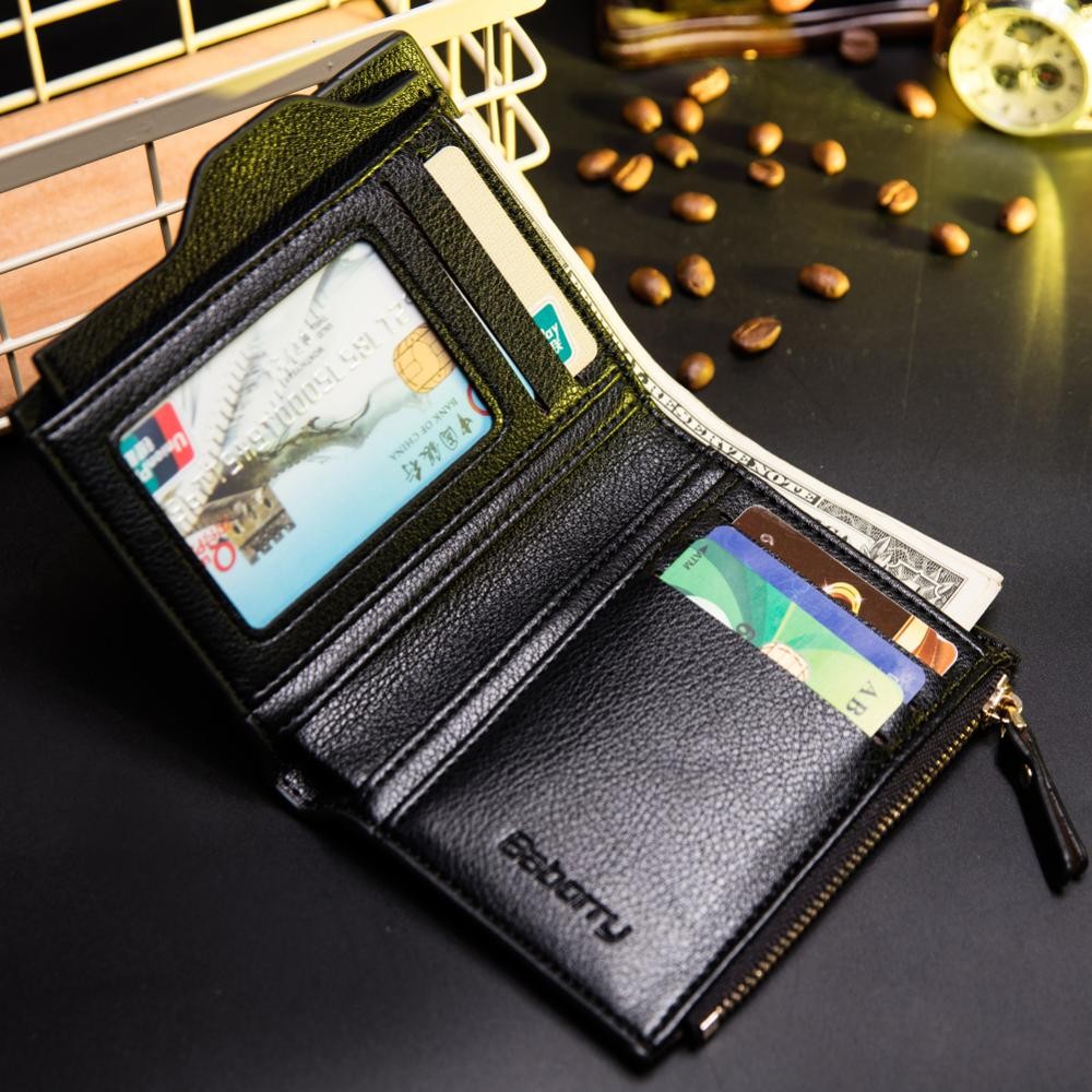 Baborry - men's wallet with RFID lock, id card holder, credit card wallet, rfid wallet