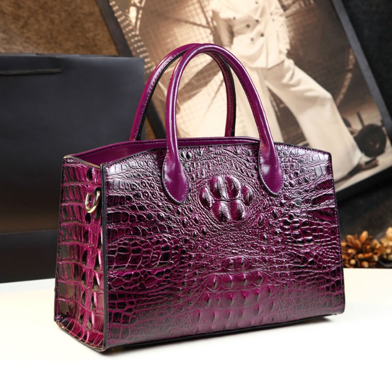 High quality luxury handbags for women, high quality crocodile pattern handbag